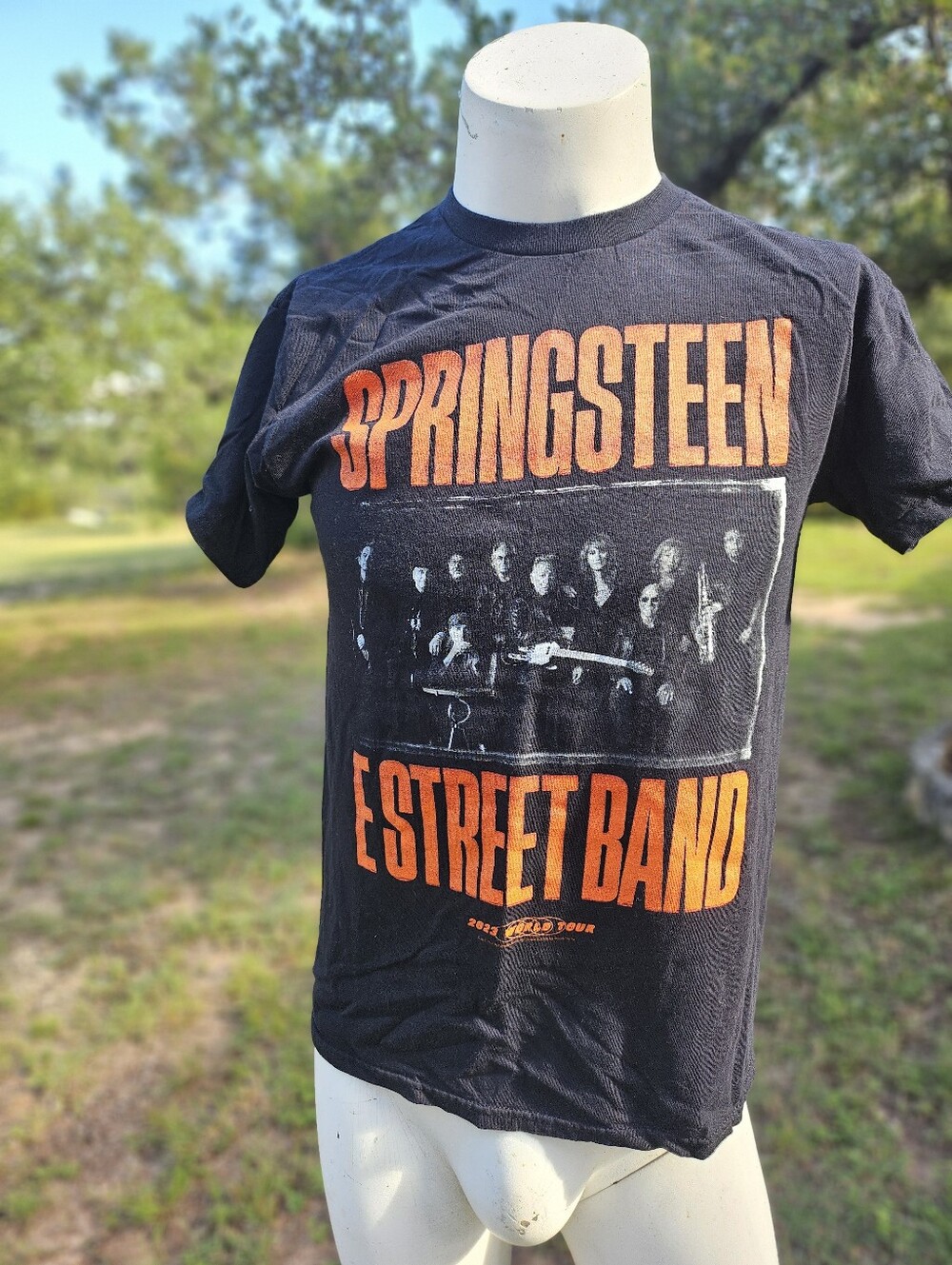 Bruce Springsteen E Street Band Black & Orange 2023 Concert World Tour Tshirt M